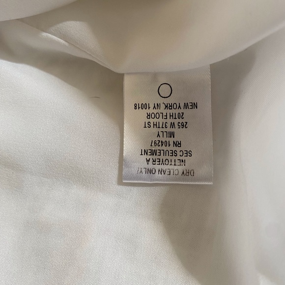 Millie for 5F Bergdorf Goodman white fringe edge blazer, size 2 - Picture 4 of 6